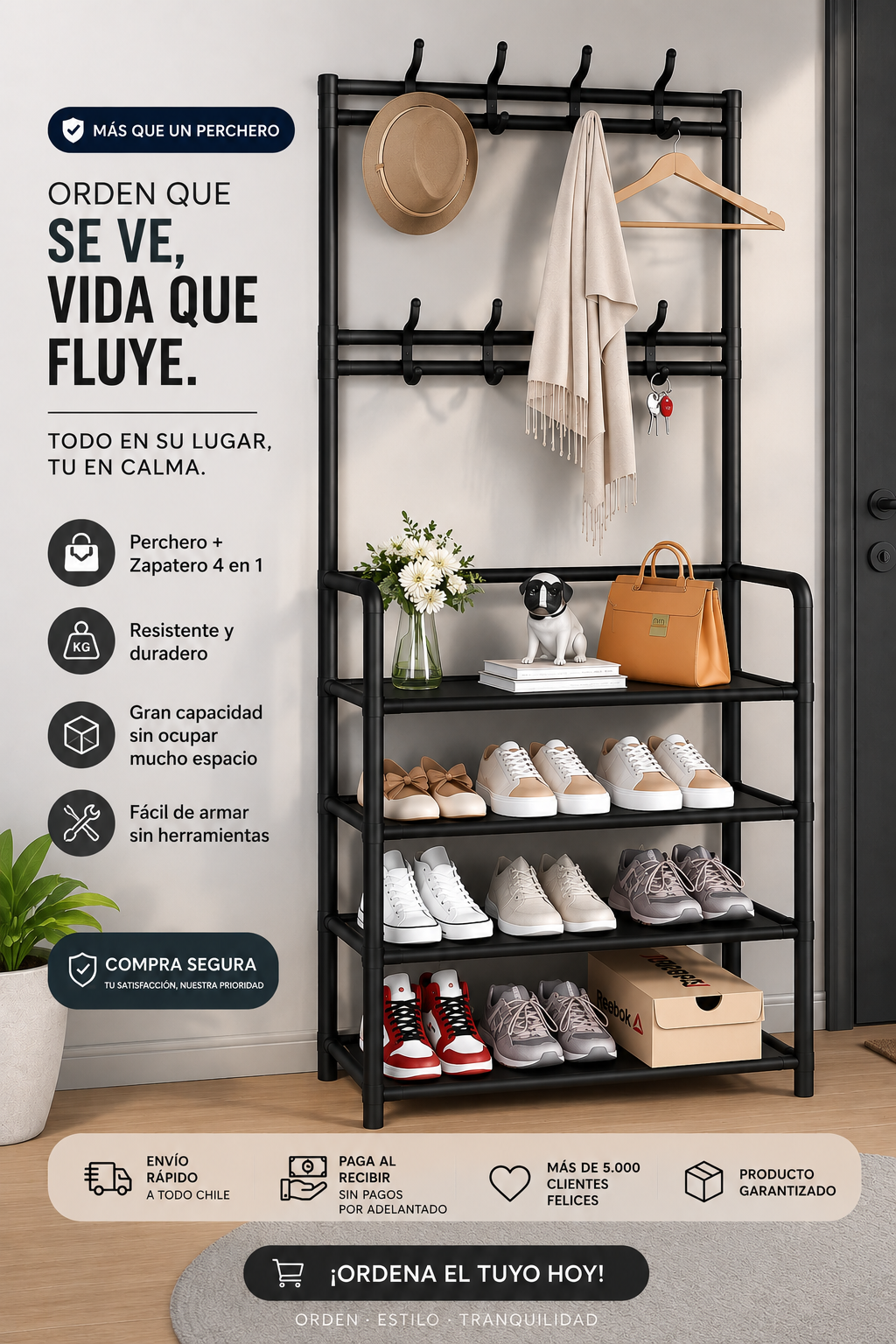 DuoRack — Perchero y Zapatero 2 en 1