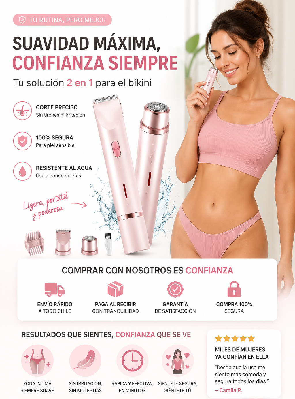 Rasuradora Femenina Adios Pelitos