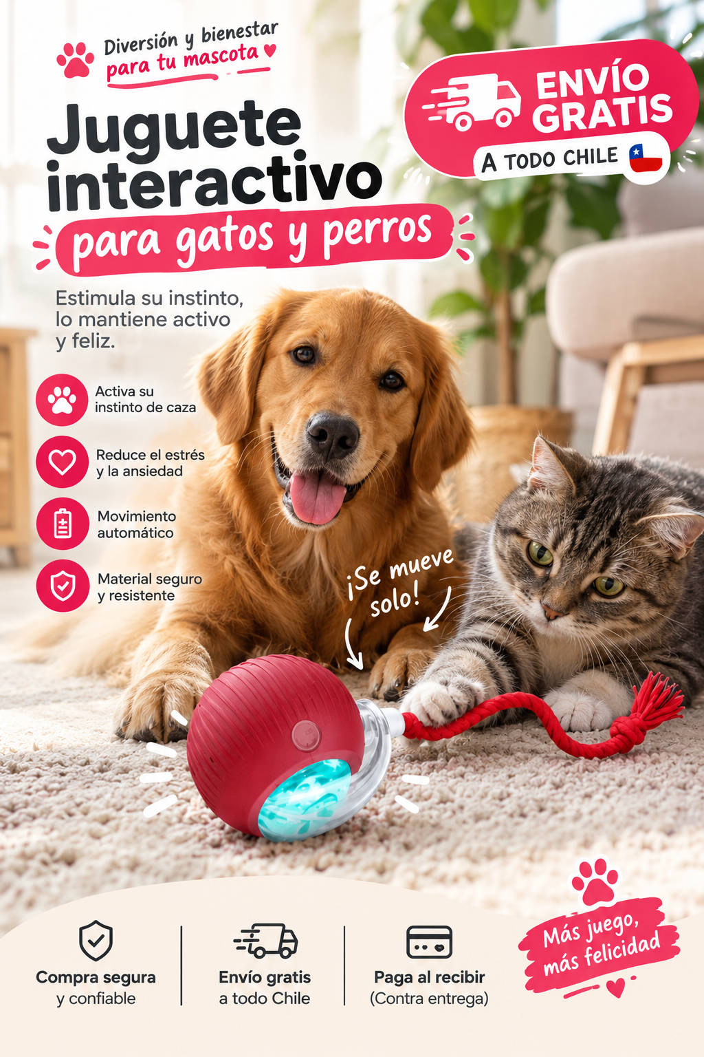 Pelota Interactiva 360° PetPlay