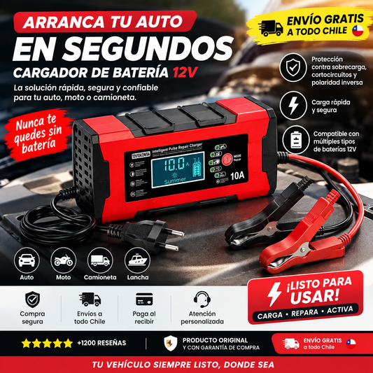 ArrancaYa — Cargador de Batería 12V